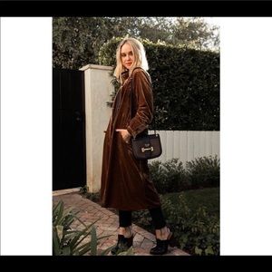 SOLD // Line & Dot Velvet Coat